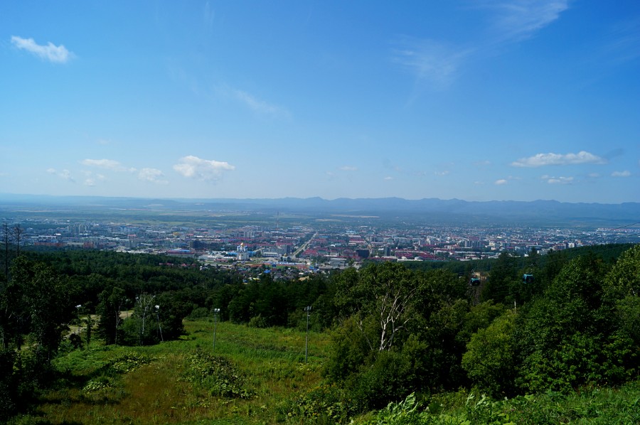 Южно-Сахалинск с первой смотровой площадки