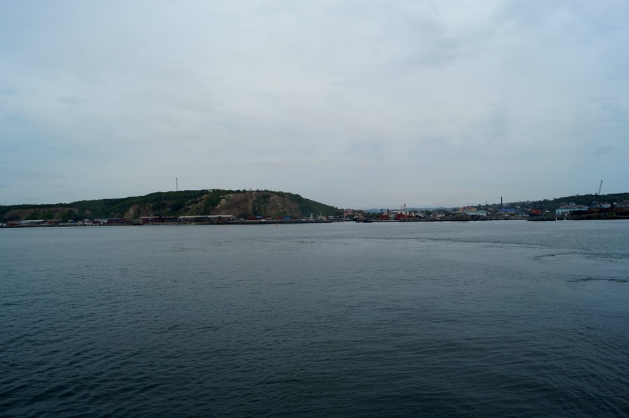 Вид на Корсаков с теплохода