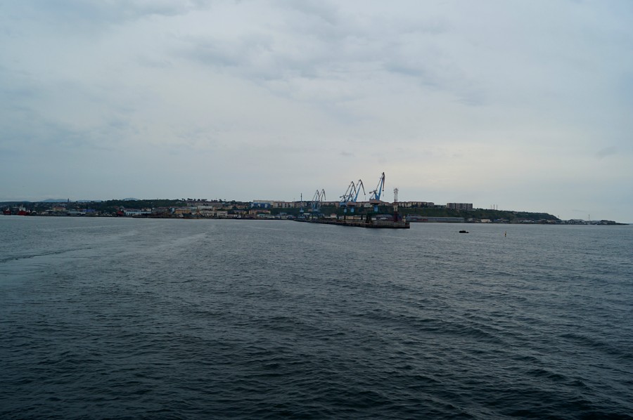 Вид на Корсаков с теплохода