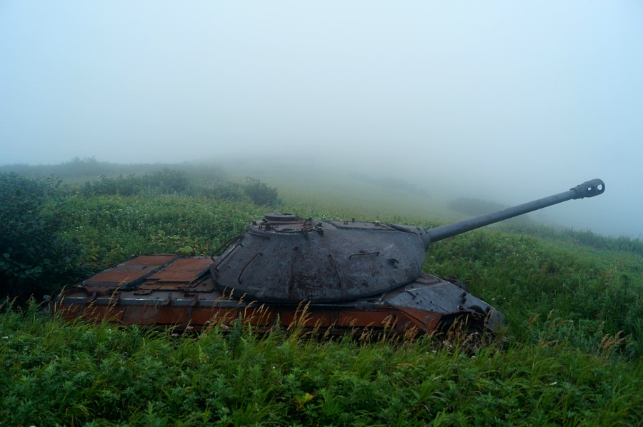 Танк ИС на Танковой сопке